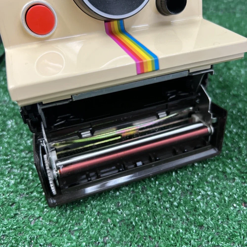 Vintage Polaroid One Step Land Camera Sears Special Instant Film Rainbow W/Strap